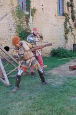 This was taken at the medieval festival at Cadouin, but is typical of demonstrations in these parts